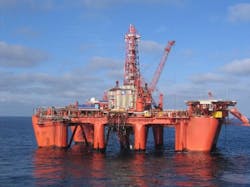 The Bideford Dolphin is suited to harsh environment drilling in the North Sea. The Bideford Dolphin is suited to harsh environment drilling in the North Sea.