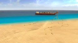 Conceptual image of the Sangomar Phase 1 project. Not to scale.