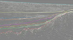 3D seismic interpretation of eight key horizons of the Zambezi Delta.
