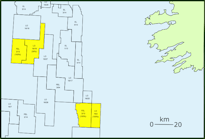 South Porcupine basin, offshore southwest Ireland.