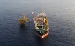 The Bertam field facilities offshore Malaysia. The Bertam field facilities offshore Malaysia.