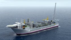 Illustration of the Johan Castberg FPSO. Illustration of the Johan Castberg FPSO.