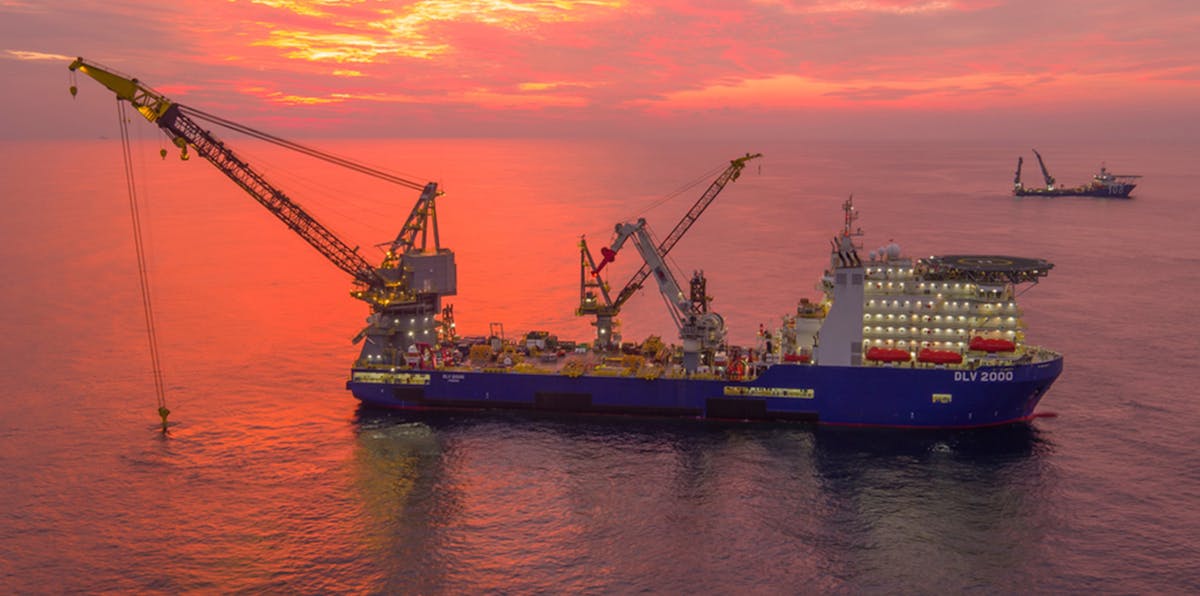 The DLV 2000 will transport and install the flowlines and platform at the Ruby field offshore Trinidad and Tobago.