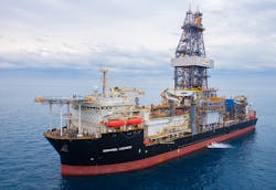 The drillship Libongos drilled the Agogo-3 appraisal well in block 15/06 offshore Angola.