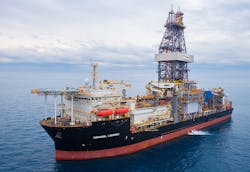 The drillship Libongos drilled the Agogo-3 appraisal well in block 15/06 offshore Angola. The drillship Libongos drilled the Agogo-3 appraisal well in block 15/06 offshore Angola.