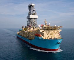 Repsol has exercised a one-well option for the drillship Maersk Valiant offshore Mexico.