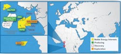 The company's interests offshore West Africa. The company's interests offshore West Africa.