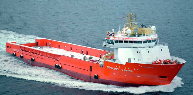 The platform supply vessel Normand Flipper.