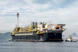 The FPSO P-70 will be deployed at the Atapu field in the presalt Santos basin offshore Brazil. The FPSO P-70 will be deployed at the Atapu field in the presalt Santos basin offshore Brazil.