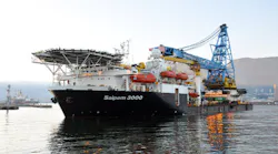 The heavy-lift vessel Saipem 3000 will work offshore Angola.