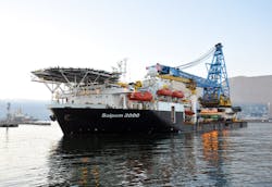 The heavy-lift vessel Saipem 3000 will work offshore Angola. The heavy-lift vessel Saipem 3000 will work offshore Angola.