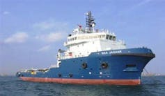 The anchor handling tug supply vessel Sea Jaguar.