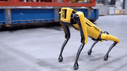 Spot is a quadruped robot developed by Boston Dynamics. Spot is a quadruped robot developed by Boston Dynamics.