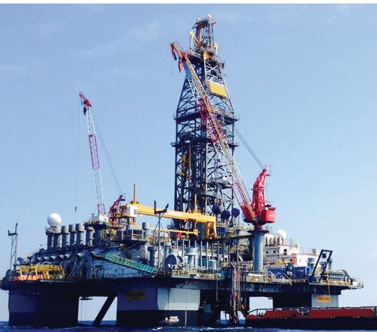 The semisubmersible Valaris 8505 drilled the Saasken-1 NFW well in 340 m (1,116 ft) of water in block 10 offshore Mexico.