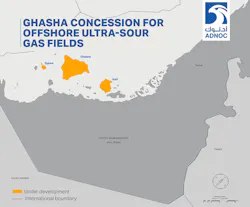 Ghasha concession offshore the UAE.