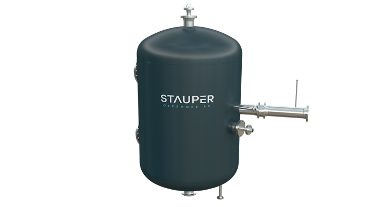 The Stauper CFU removes oil, gas and solids from the produced water, has no moving parts, and requires no external power and minimal maintenance.