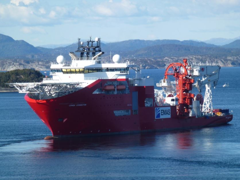 The construction vessel Connector is expected to install the subsea power cable at the Liuhua 16-2 field this summer.