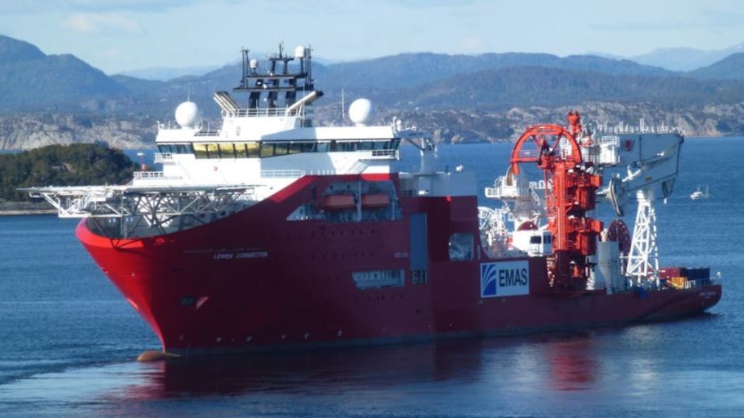 The construction vessel Connector is expected to install the subsea power cable at the Liuhua 16-2 field this summer.