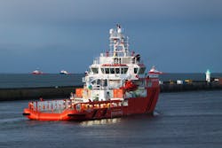 The emergency response and rescue vessel Mariner Sentinel. The emergency response and rescue vessel Mariner Sentinel.