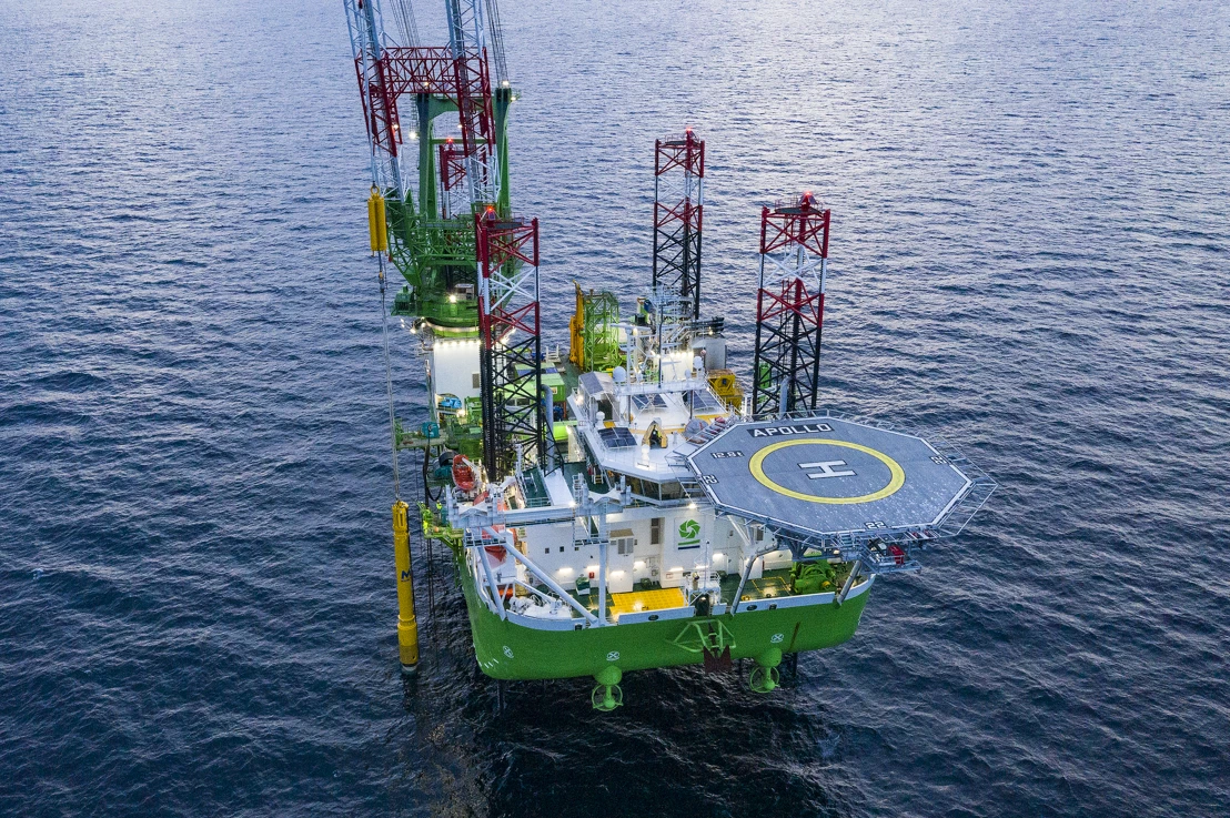 The Apollo installed 309 piles at the Moray East offshore wind farm.