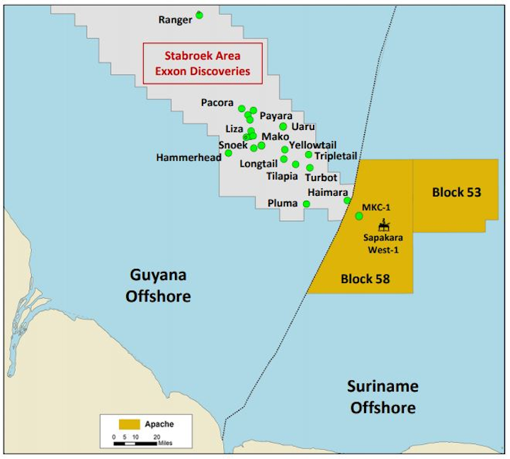 Suriname Offshore Blocks Map