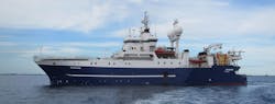 The SW Diamond is one of two vessels that will be used for the ocean bottom node ROV survey in the deepwater Gulf of Mexico.