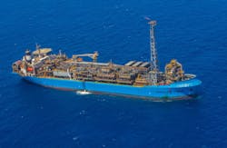 The Van Gogh field is one of three subsea oil field developments tied into the FPSO Ningaloo Vision.