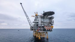 The Martin Linge platform in the Norwegian North Sea. The Martin Linge platform in the Norwegian North Sea.