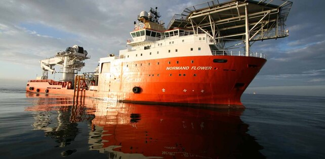 The construction vessel Normand Flower has been operating for Fugro on various projects since March 2018.