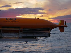 The survey off Angola involved simultaneous operations of autonomous underwater vehicles with geotechnical and seismic equipment. The survey off Angola involved simultaneous operations of autonomous underwater vehicles with geotechnical and seismic equipment.