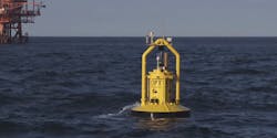 The PB3 PowerBuoy integrates patented technologies in hydrodynamics, electronics, energy conversion, and computer control systems to extract the natural energy in ocean waves. The PB3 PowerBuoy integrates patented technologies in hydrodynamics, electronics, energy conversion, and computer control systems to extract the natural energy in ocean waves.