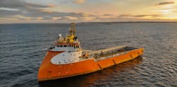 The platform supply vessel Sea Frost has supported Equinor's UK North Sea operations since July 2017. The platform supply vessel Sea Frost has supported Equinor's UK North Sea operations since July 2017.