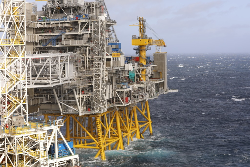 The Johan Sverdrup field in the Norwegian North Sea.