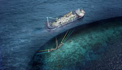 The Bay Du Nord development plan calls for 10 to 30 wells connected to five to 10 subsea templates, which will be tied-back using flowlines to an FPSO. The Bay Du Nord development plan calls for 10 to 30 wells connected to five to 10 subsea templates, which will be tied-back using flowlines to an FPSO.