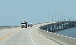 The completion of the remaining 8.3 mi of elevated highway from Golden Meadow south to Leeville looks more promising than ever before. The completion of the remaining 8.3 mi of elevated highway from Golden Meadow south to Leeville looks more promising than ever before.