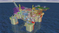 Chevron has contracted Wood to deliver detailed engineering design for its Anchor deepwater development, including a semisubmersible floating production unit.