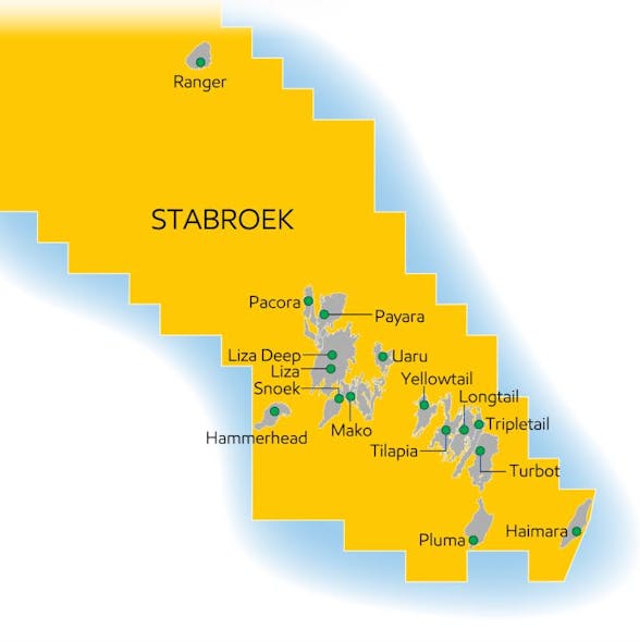 ExxonMobil, Hess, and CNOOC have made 16 discoveries in the Stabroek block offshore Guyana.