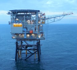 Q13a is the first fully electrified platform in the Dutch North Sea.