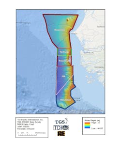 The MSGBC basin stretches from northern Senegal through The Gambia and AGC zone, into Guinea-Bissau down to the Guinea transform fault. The MSGBC basin stretches from northern Senegal through The Gambia and AGC zone, into Guinea-Bissau down to the Guinea transform fault.