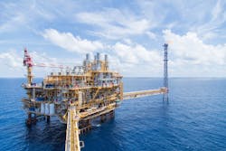 The Bongkot field offshore Thailand. The Bongkot field offshore Thailand.