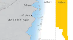 The deepwater Mamba complex is in Area 4 off Mozambique.