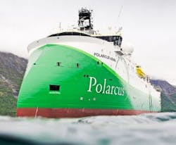 The Polarcus Adira. The Polarcus Adira.