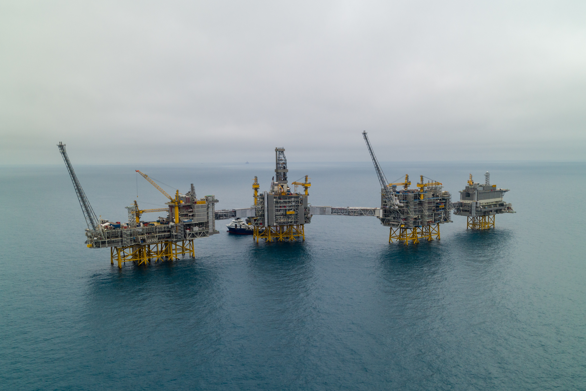 Phase 1 of the Johan Sverdrup oil field development offshore Norway.