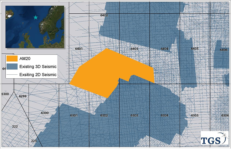 Atlantic Margin 20 3D acquisition program offshore northwest Europe.