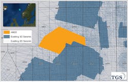 Atlantic Margin 20 3D acquisition program offshore northwest Europe.