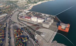 The yard in Senegal is supporting construction of the Greater Tortue Ahmeyim LNG jetty.