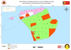 Blocks on offer offshore Timor-Leste. Blocks on offer offshore Timor-Leste.