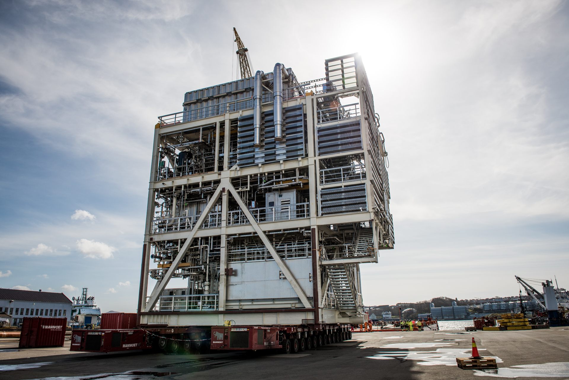 The topsides module for Wintershall Dea's Nova field.