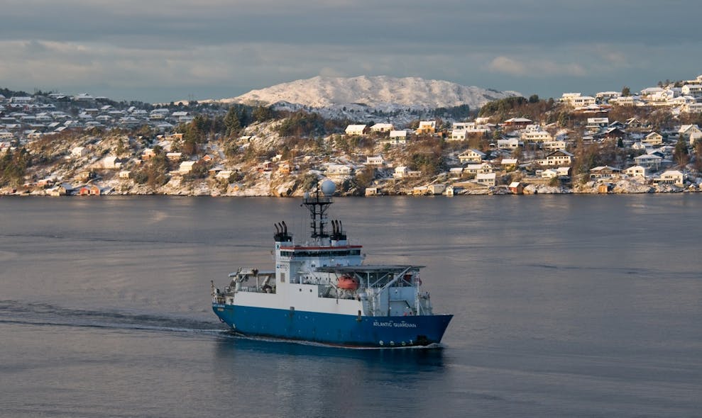 EMGS is expected to cold-stack the EM vessel Atlantic Guardian.
