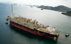 The ABS-classed FPSO Cidade de São Paulo MV23 is deployed at the Sapinhoá field in the Santos basin offshore Brazil. The ABS-classed FPSO Cidade de São Paulo MV23 is deployed at the Sapinhoá field in the Santos basin offshore Brazil.